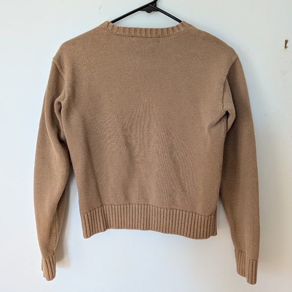 Ralph Lauren Tan Sweater with Dachshund Motif - Picture 3 of 3